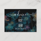 Creëer je eigen  blauwe röntgenbloemen advieskaart (Voorkant)