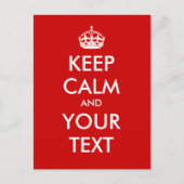 Creëer je eigen "Blijf kalm en ga door" Briefkaart (Voorkant)