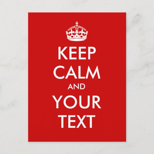 Creëer je eigen "Blijf kalm en ga door" Briefkaart (Voorkant)