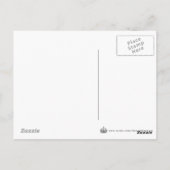 Creëer je eigen "Blijf kalm" (rode grunge) Briefkaart (Achterkant)