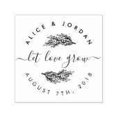 Creëer Je eigen bloemetje Laat Liefde Trouwdatum G Zelfinktende Stempel (Design)