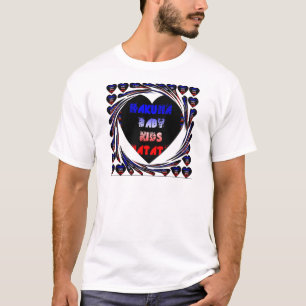Creëer je eigen Blue Black Hakuna Matata Baby Kind T-shirt