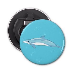 Creëer je eigen Blue Dolphin in zee Button Flesopener