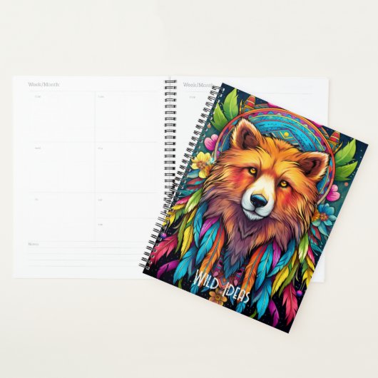 Creëer Je eigen Boho Red Fox Totem Animal Planner (Display)