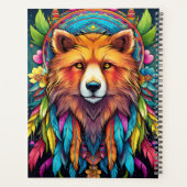 Creëer Je eigen Boho Red Fox Totem Animal Planner (Achterkant)
