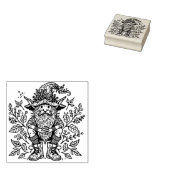Creëer je eigen bos kabouter tovenaar rubberstempel (Gestempeld)