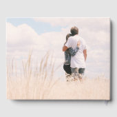 Creëer je eigen bruid en bruidefotobruiloft gastenboek (Achterkant)