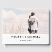 Creëer je eigen bruid en bruidefotobruiloft gastenboek (Voorkant)