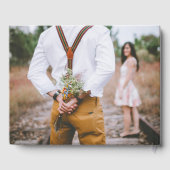 Creëer je eigen bruid en bruidefotobruiloft gastenboek (Achterkant)