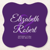 Creëer Je eigen bruidbruidbruinnaam Kartonnen Onderzetters (Voorkant)