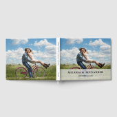 Creëer je eigen bruidegom foto bruiloft modern gastenboek (Volledig)