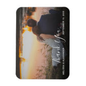 Creëer je eigen bruiloft bedankt je foto magneet (Verticaal)