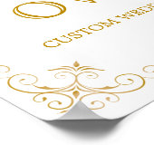 Creëer Je eigen bruiloft | Moderne kalligrafie Poster (Hoek)