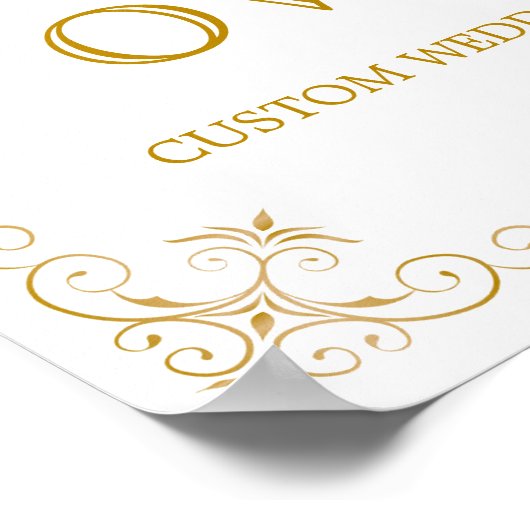 Creëer Je eigen bruiloft | Moderne kalligrafie Poster (Hoek)