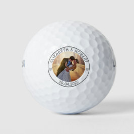 Creëer Je eigen bruiloft Persoonlijke foto Golfballen
