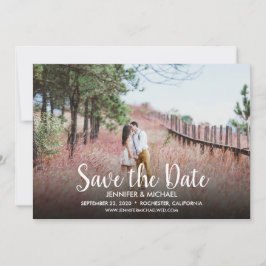 Creëer je eigen bruiloft Sparen de Datum foto Save The Date