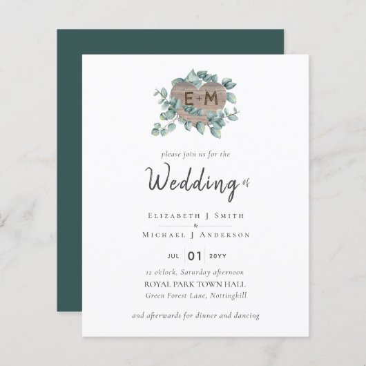 Creëer Je eigen budget voor Eucalyptus Greenery We (Voorkant / Achterkant)