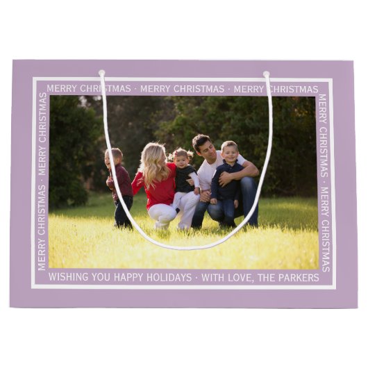 Creëer je eigen cadeautas met kerstlavendel! (Voorkant)