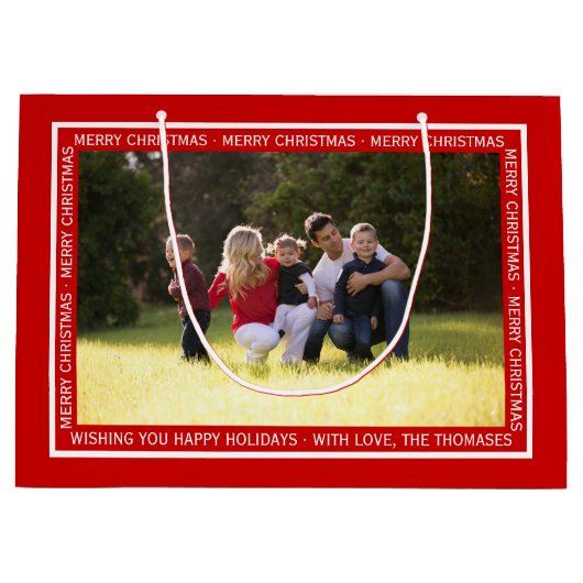 Creëer je eigen cadeautas met rode kersttasje (Voorkant)