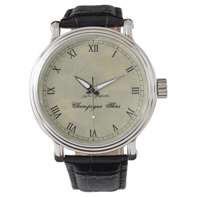 Creëer Je Eigen Champagnekleuren Horloge (Voorkant)
