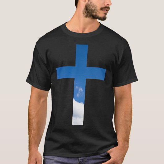 Creëer je eigen Christelijke cross change PHOTO SK T-shirt (Voorkant)