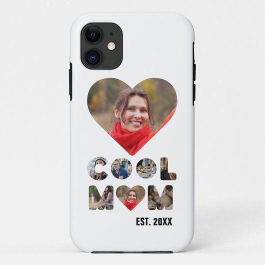 Creëer je eigen Cool mama 7-brieffoto voor haar Case-Mate iPhone Case (Achterkant)