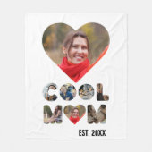 Creëer je eigen Cool mama 7-brieffoto voor haar Fleece Deken (Voorkant)