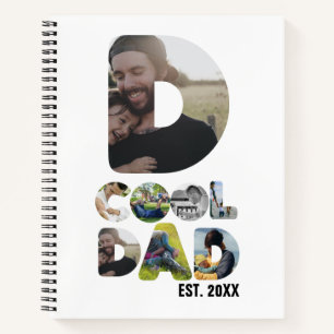 Creëer je eigen coole vader 7 brieffoto voor hem notitieboek