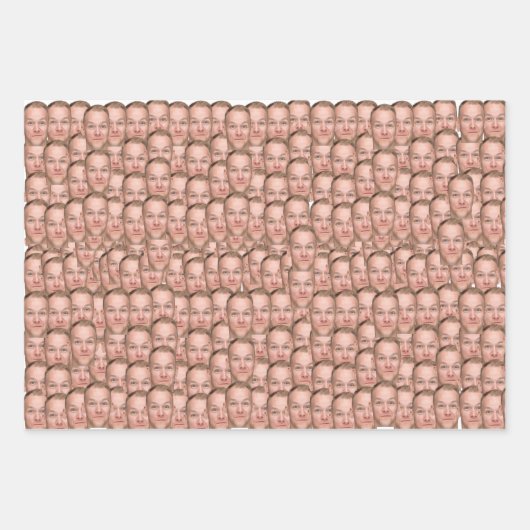 Creëer je eigen Custom Face foto grappig Inpakpapier Vel (Voorkant)
