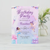 Creëer je eigen Custom Meisjes Schattige Fairy Ver Kaart (Staand voorkant)