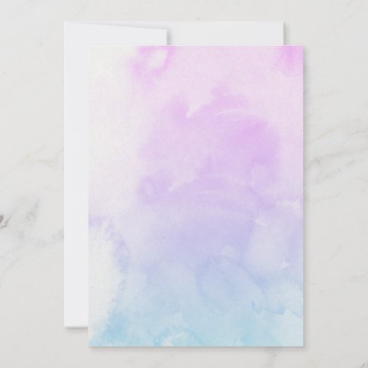 Creëer je eigen Custom Meisjes Schattige Fairy Ver Kaart (Achterkant)