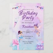 Creëer je eigen Custom Meisjes Schattige Fairy Ver Kaart (Voorkant / Achterkant)