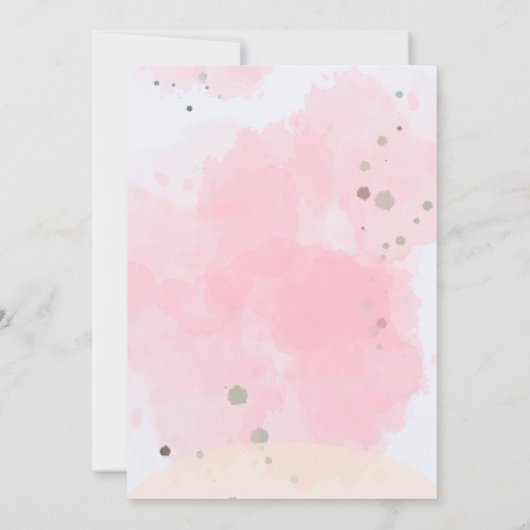 Creëer je eigen Custom Photo Girls Pink Verjaardag Kaart (Achterkant)