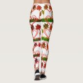 Creëer je eigen Cute Nice lofzang Leggings (Achterkant)