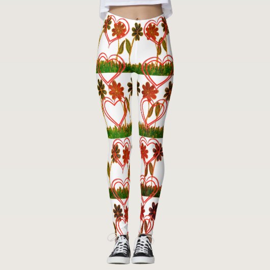 Creëer je eigen Cute Nice lofzang Leggings (Voorkant)