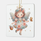 Creëer Je eigen dansende Daisies Angel Keramisch Ornament (Links)