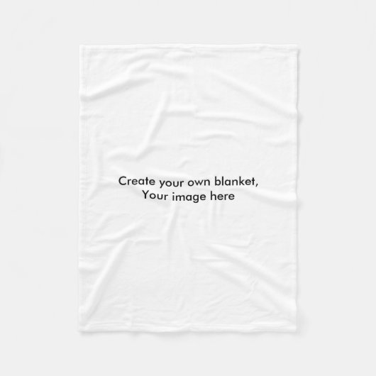 Creëer je eigen deken, voeg je afbeelding toe fleece deken (Voorkant)