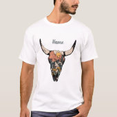 Creëer Je eigen Desert Bull Skull T-shirt (Voorkant)