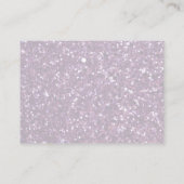 Creëer je eigen diep Paarse glitter Advieskaart (Achterkant)