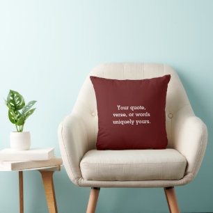Creëer Je Eigen Diepe Burgundy Minimalistische Mod Kussen