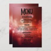 Creëer je eigen dieprode bokeh menu (Voorkant / Achterkant)