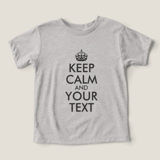 Creëer je eigen donkergrijze Blijf kalm (Design voorkant)