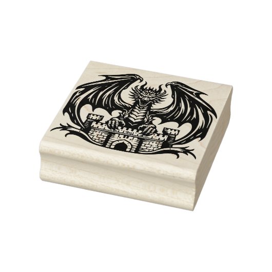 Creëer je eigen drakenkasteelbewaker rubberstempel (Stempel)