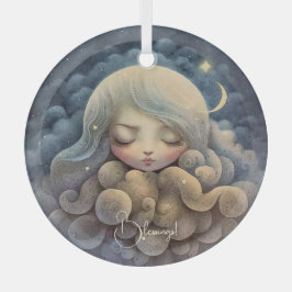 Creëer Je eigen droomtitania in de wolken Glas Ornament