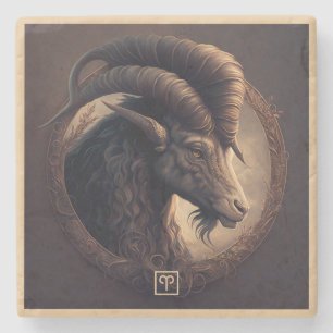 Creëer Je Eigen Edle Ram Ram Aries Stenen Onderzetter