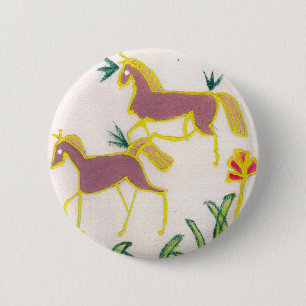 Creëer Je Eigen Eenhoorn Flora Krachtige Cute Esth Ronde Button 5,7 Cm