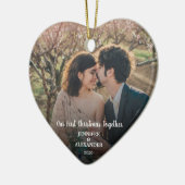 Creëer je eigen eerste kerstfeest met foto keramisch ornament (Links)