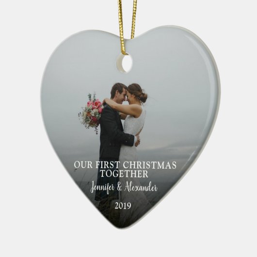Creëer je eigen eerste kerstfeest met foto keramisch ornament (Links)