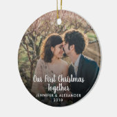 Creëer je eigen eerste kerstfeest met foto keramisch ornament (Links)