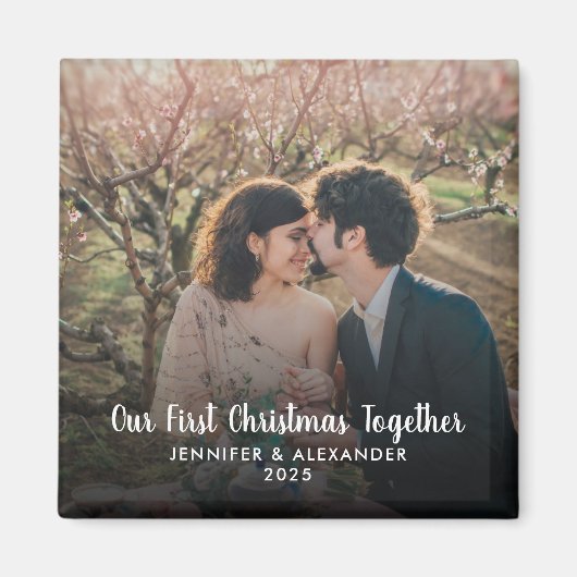 Creëer je eigen eerste kerstfeest met foto magneet (Voorkant)